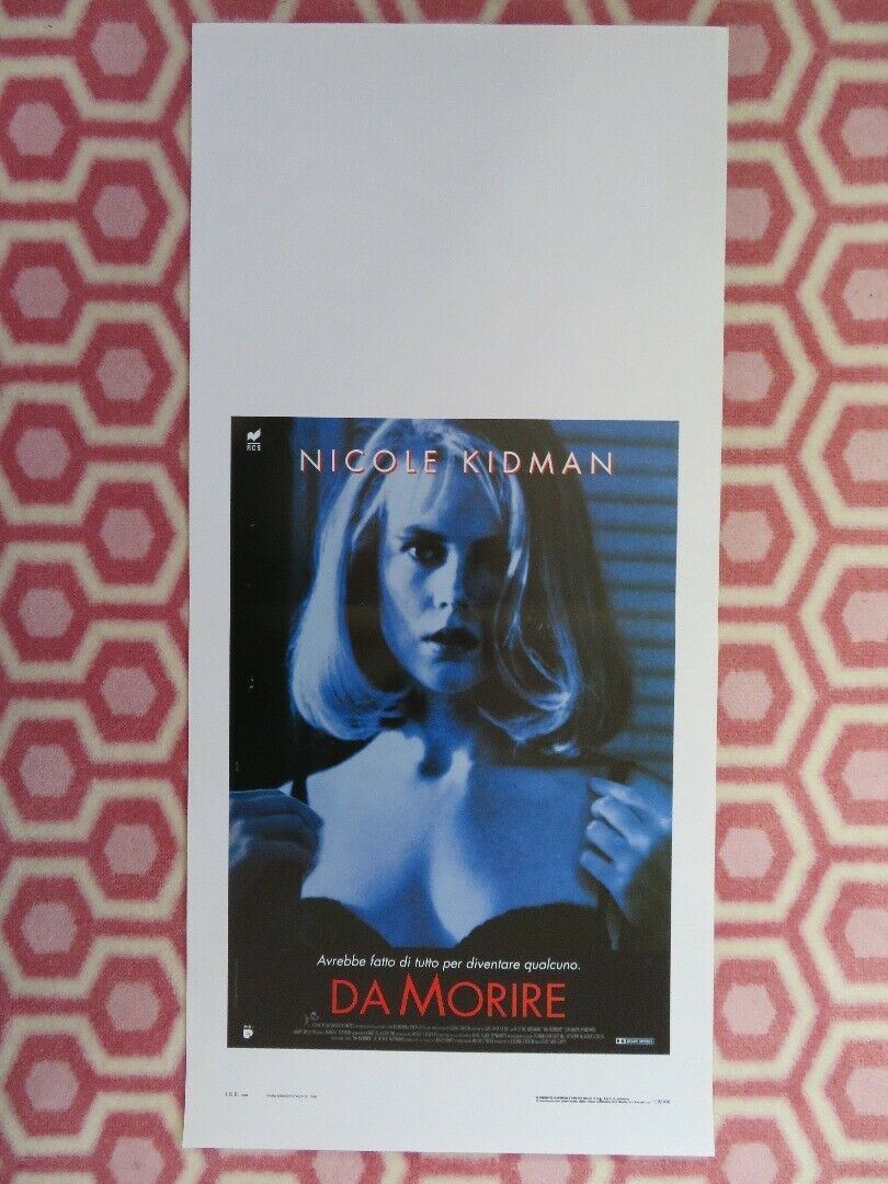 DA MORIRE/ TO DIE FOR ITALIAN LOCANDINA (27.5"x 13") POSTER NICOLE KIDMAN 1995 Movie posters