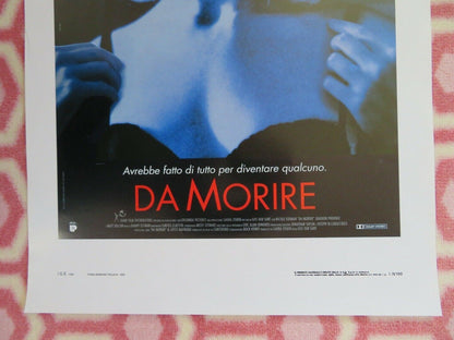 DA MORIRE/ TO DIE FOR ITALIAN LOCANDINA (27.5"x 13") POSTER NICOLE KIDMAN 1995 Movie posters