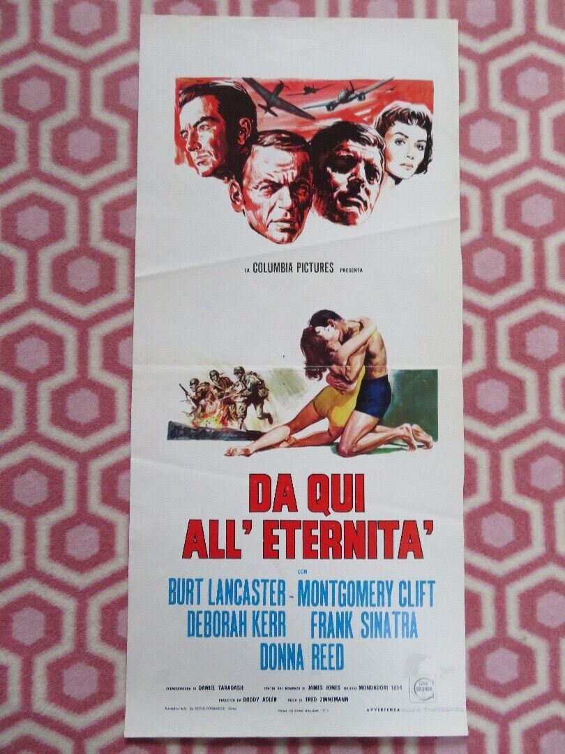 DA QUI ALL' ETERNITA' ITALIAN LOCANDINA (27.5" x 12.5") POSTER 1953 Movie posters