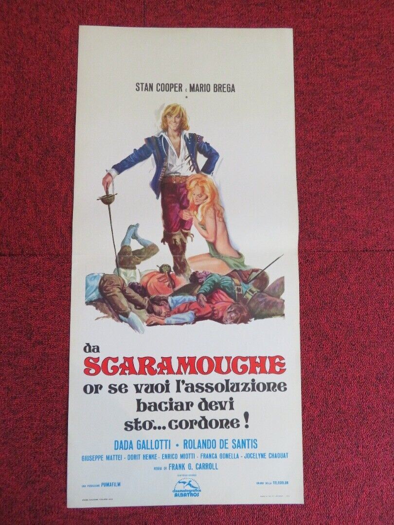 DA SCARAMOUCHE OR SE VUOI ... ITALIAN LOCANDINA (27"x12.5") POSTER '73 Movie posters