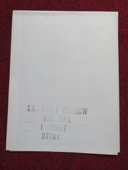 DAD... CAN I BORROW THE CAR? FOLDED US ONE SHEET POSTER DISNEY KURT RUSSELL 1970 Rendezvous Cinema Movie posters