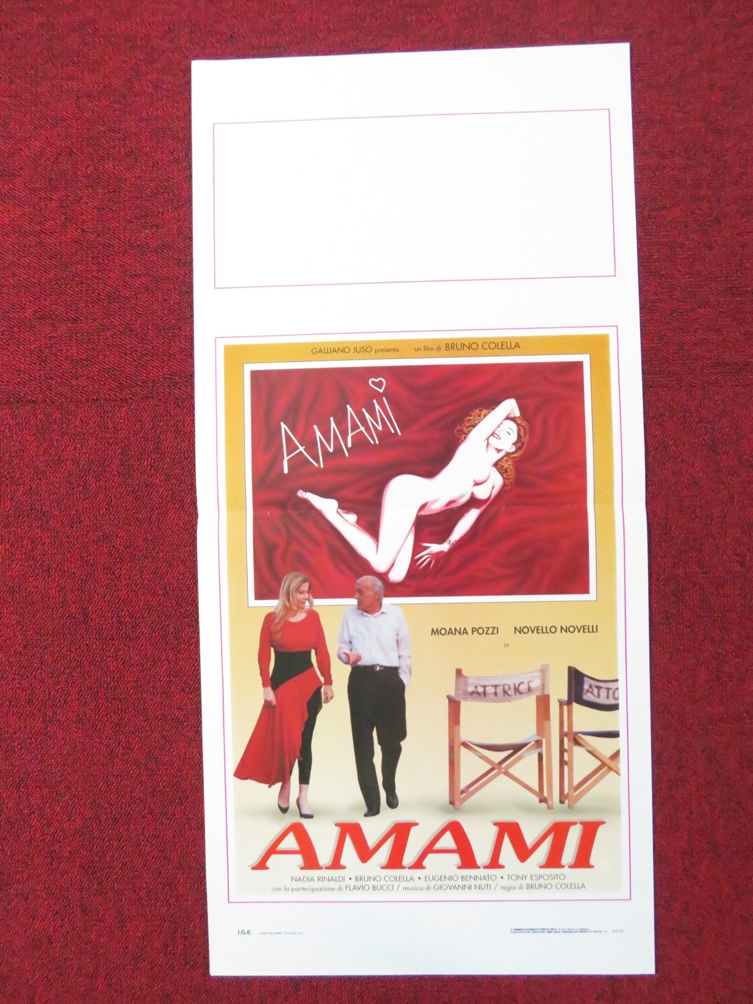 DADDY DON'T BLUSH ITALIAN LOCANDINA POSTER MOANA POZZI NOVELLO NOVELLI 1992 Rendezvous Cinema Movie posters