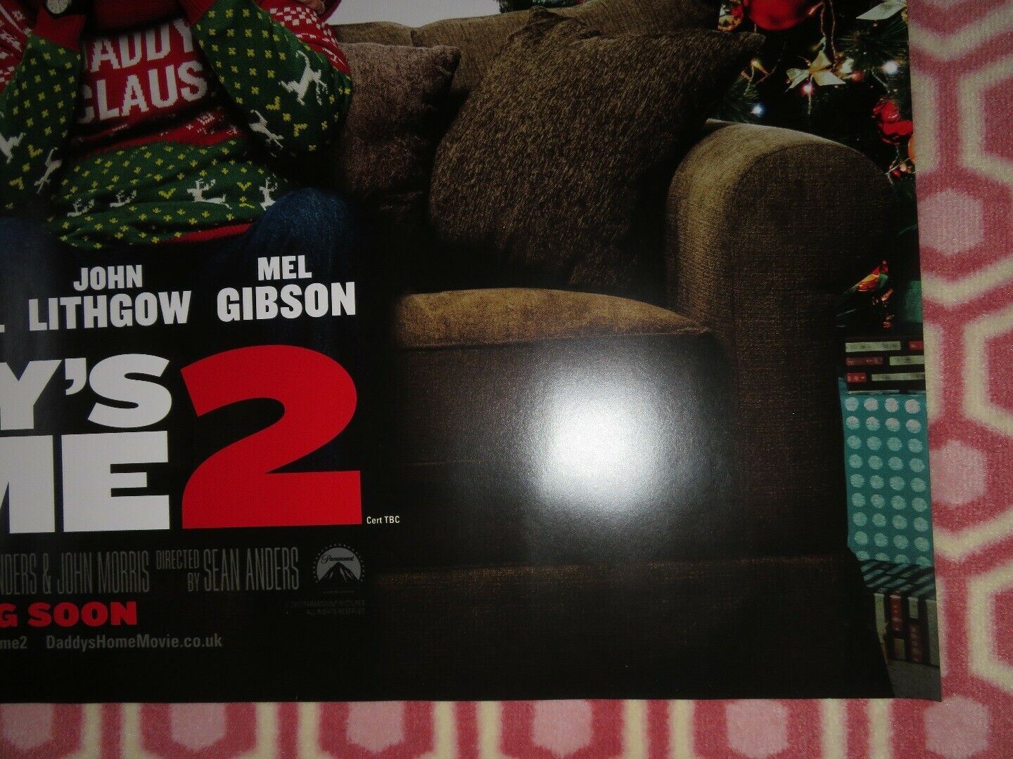 DADDY'S HOME 2 QUAD (30"x 40") ROLLED POSTER MARK WAHLBERG WILL FERRWELL 2017 Movie posters