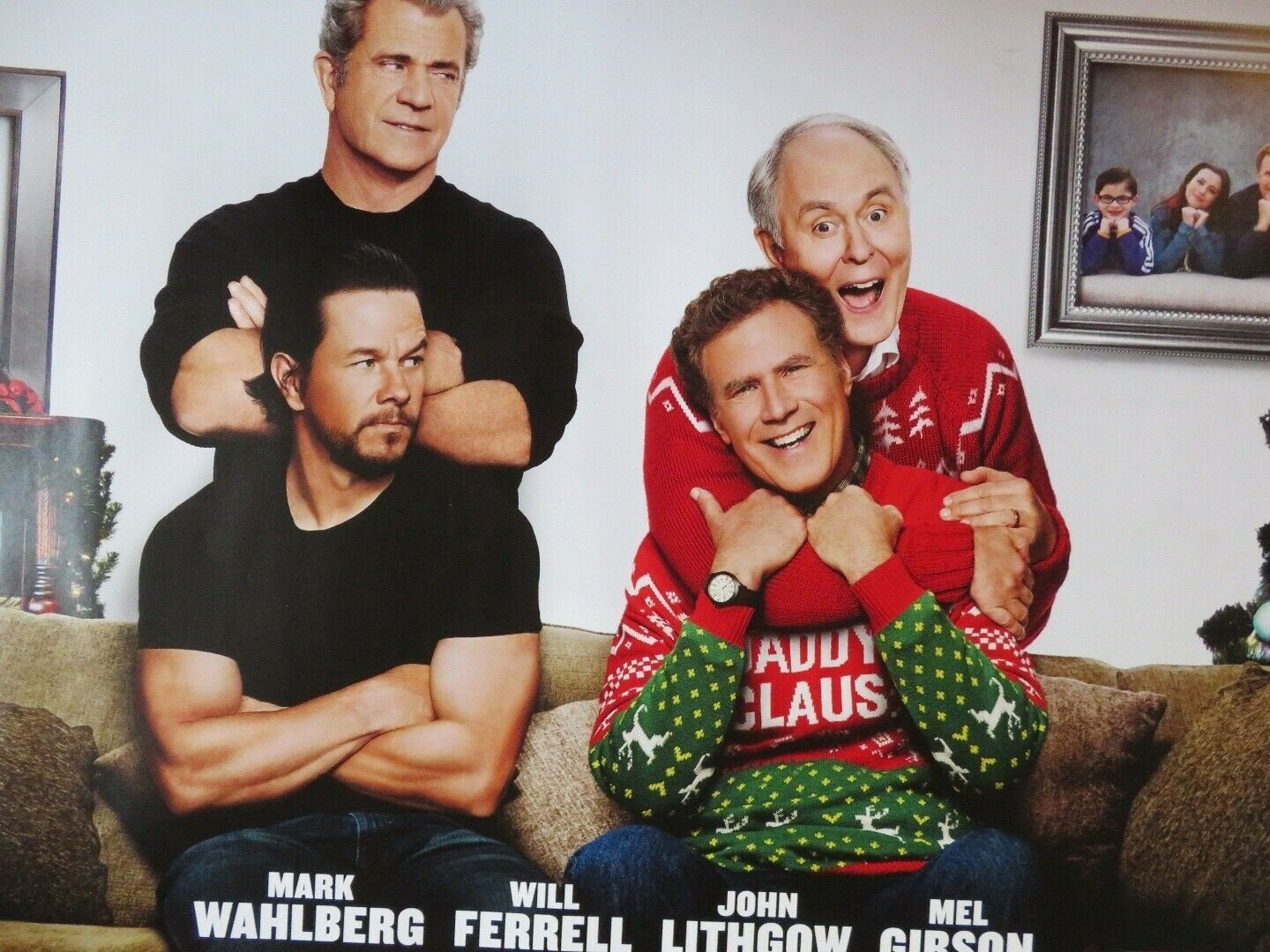 DADDY'S HOME 2 QUAD (30"x 40") ROLLED POSTER MARK WAHLBERG WILL FERRWELL 2017 Movie posters