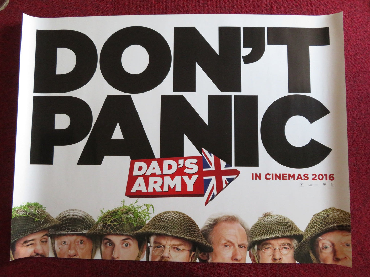DAD'S ARMY - B UK QUAD (30"x 40") ROLLED POSTER BILL NIGHY TOBY JONES 2016 Rendezvous Cinema Movie posters