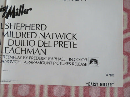 DAISY MILLER US ONE SHEET POSTER CYBILL SHEPHERD BARRY BROWN 1974 Movie posters