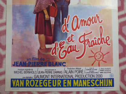D'AMOUR ET D'EAU FRAICHE / Love and Cool Water BELGIUM (21.5"x14.5") POSTER 1976 Rendezvous Cinema Movie posters