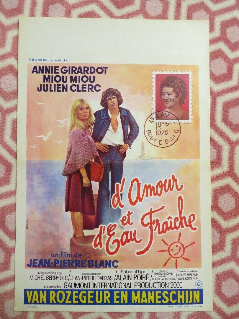 D'AMOUR ET D'EAU FRAICHE / Love and Cool Water BELGIUM (21.5"x14.5") POSTER 1976 Rendezvous Cinema Movie posters