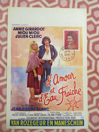 D'AMOUR ET D'EAU FRAICHE / Love and Cool Water BELGIUM (21.5"x14.5") POSTER 1976 Rendezvous Cinema Movie posters