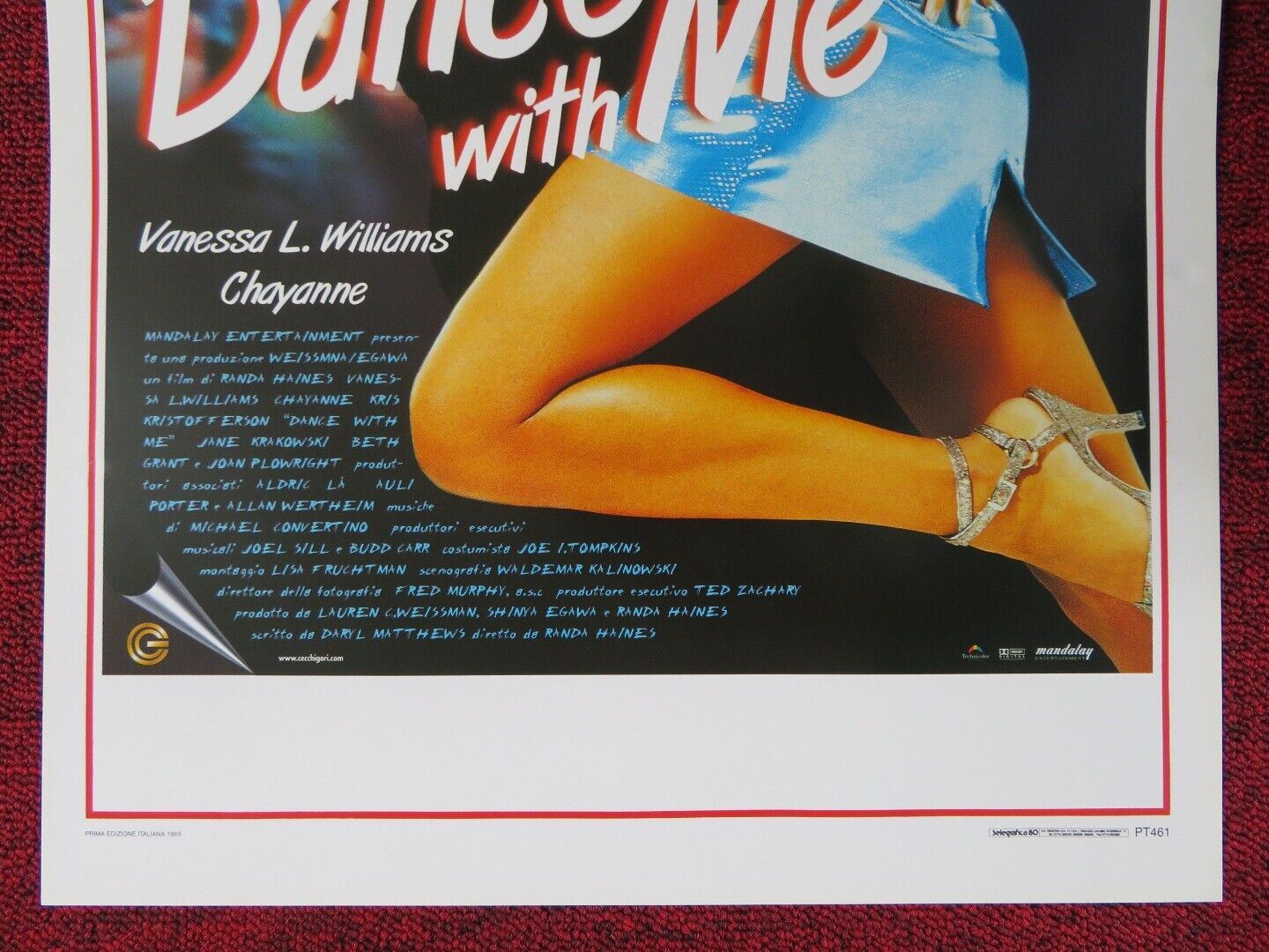DANCE WITH ME ITALIAN LOCANDINA (27.5"x13") POSTER VANESSA L. WILLIAMS 1999 Movie posters