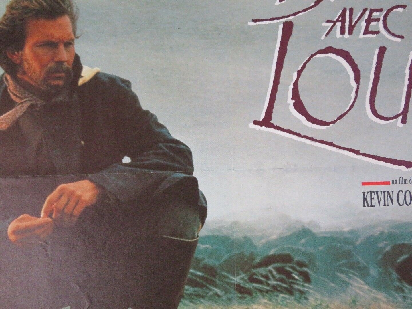 DANCES WITH WOLVES FRENCH MOYENNE (23.5"x 31") POSTER KEVIN COSSTNER 1991 Movie posters