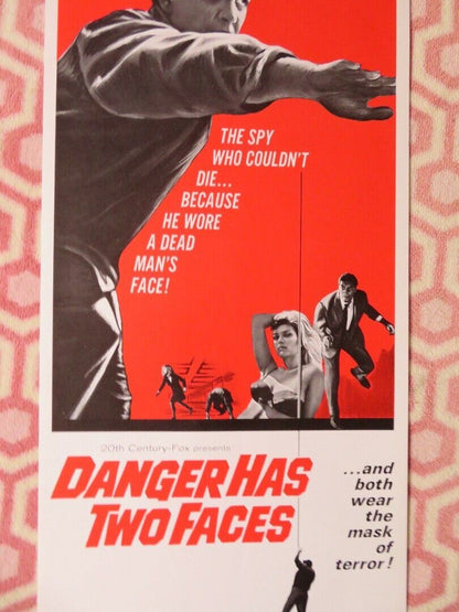 DANGER HAS TWO FACES US INSERT (14"x 36") POSTER ROBERT LANSING 1967 Movie posters