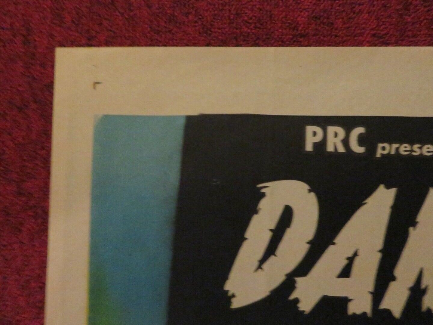 DANGEROUS INTRUDER FOLDED US ONE SHEET POSTER CHARLES ARNT VEDA ANN BORG 1945 - Rendezvous Cinema