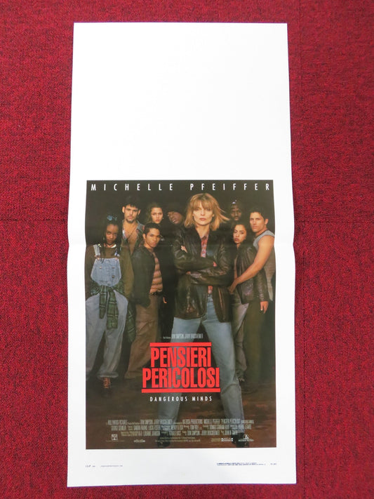 DANGEROUS MINDS ITALIAN LOCANDINA POSTER MICHELLE PFEIFFER GEORGE DZUNDZA 1995 Rendezvous Cinema Movie posters