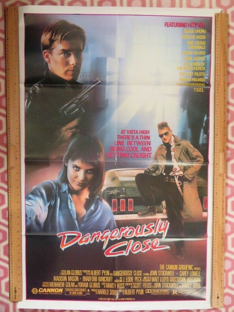 DANGEROUSLY CLOSE US ONE SHEET POSTER JOHN STOCKWELL 1986 - Rendezvous Cinema