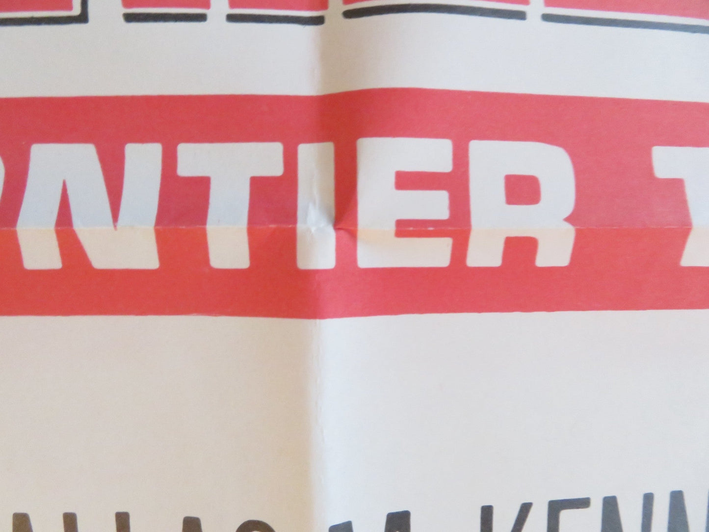 DANIEL BOONE: FRONTIER TRAIL RIDER FOLDED US ONE SHEET POSTER FESS PARKER 1966 Rendezvous Cinema Movie posters