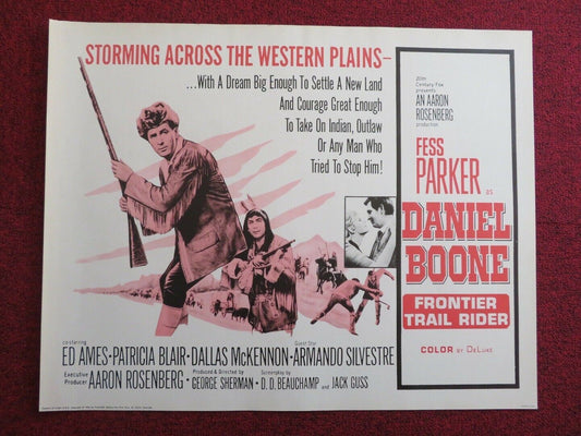 DANIEL BOONE FRONTIER TRAIL RIDER US HALF SHEET (22"x 28") POSTER 1966 Rendezvous Cinema Movie posters