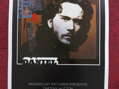 DANIEL US INSERT (14"x 36") POSTER TIMOTHY HUTTON MANDY PATINKIN 1983 Rendezvous Cinema Movie posters