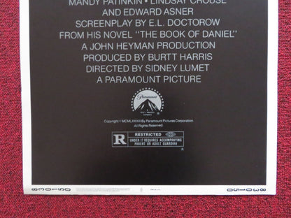 DANIEL US INSERT (14"x 36") POSTER TIMOTHY HUTTON MANDY PATINKIN 1983 Rendezvous Cinema Movie posters