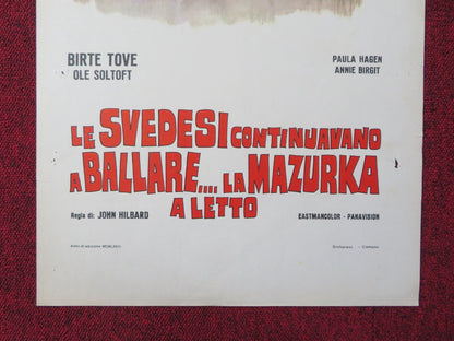 DANISH BED AND BOARD ITALIAN LOCANDINA POSTER BIRTE TOVE OLE SOLTOFT 1973 Rendezvous Cinema Movie posters