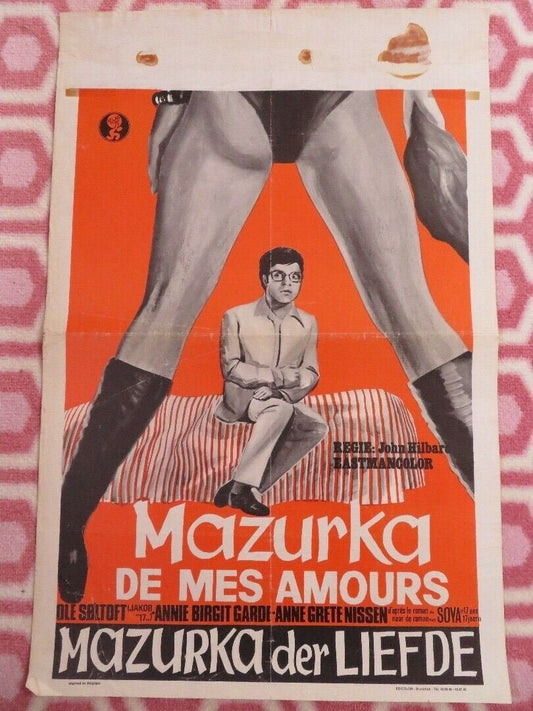 Danish Bed and Board/ MAZURKA DE MES AMOURS BELGIUM (21.5"x 14") POSTER 1972 - Rendezvous Cinema