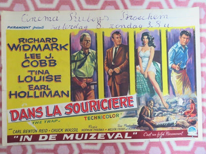 DANS LA SOURICIERE/ THE TRAP BELGIUM (15"x 22") POSTER LEE J.COBB 1959 Movie posters