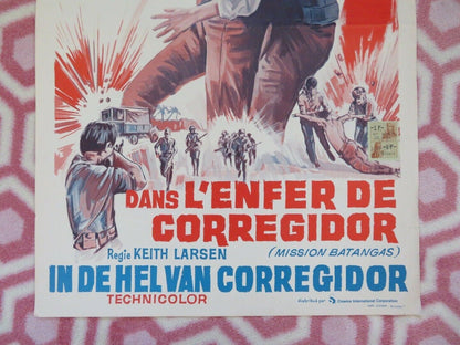 DANS LENFER DE CORREGIDOR/ Mission Batangas BELGIUM (21.5"x14.5") POSTER 1968 Movie posters