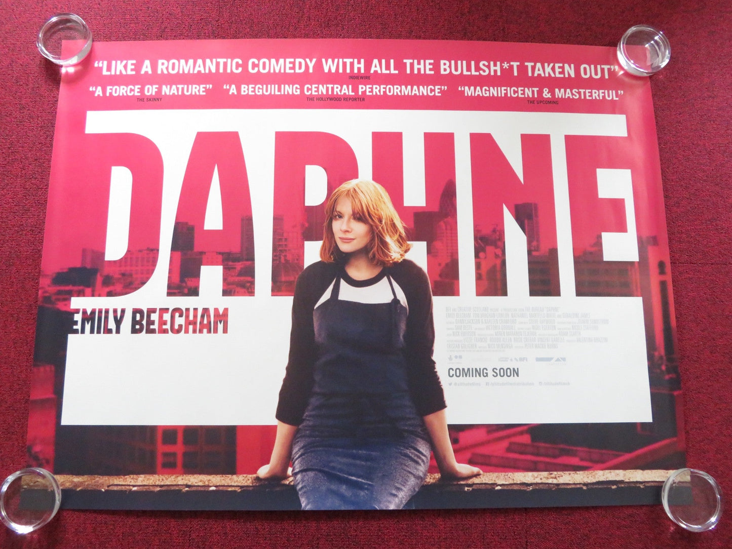 DAPHNE UK QUAD ROLLED POSTER EMILY BEECHAM GERALDINE JAMES 2017 Rendezvous Cinema Movie posters