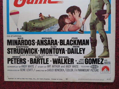 DARING GAME US INSERT (14"x 36") POSTER LLOYD BRIDGES NICO MINARDOS 1968 Rendezvous Cinema Movie posters
