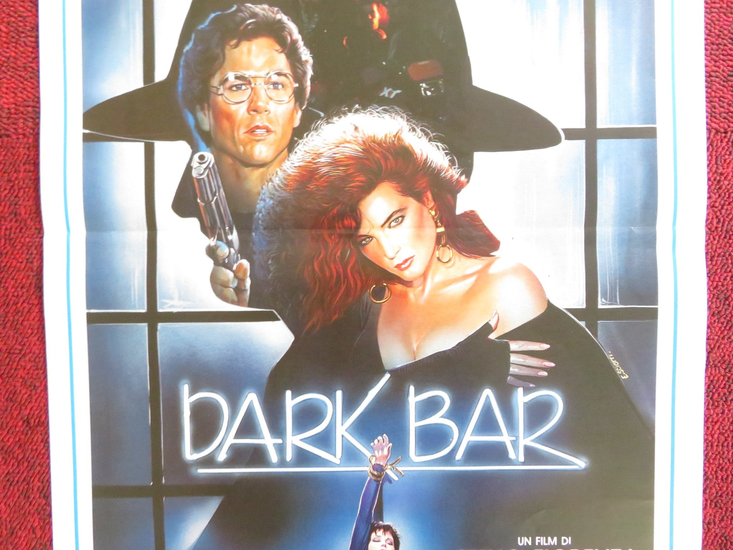 DARK BAR ITALIAN LOCANDINA POSTER MARINA SUMA RICHARD HATCH 1989 Rendezvous Cinema Movie posters