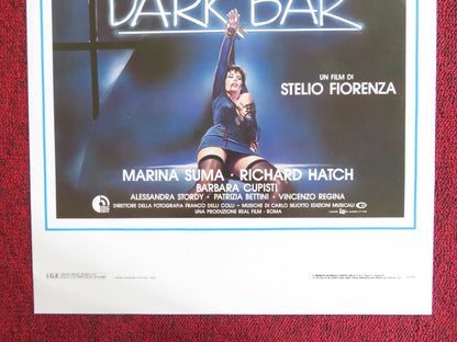 DARK BAR ITALIAN LOCANDINA POSTER MARINA SUMA RICHARD HATCH 1989 Rendezvous Cinema Movie posters