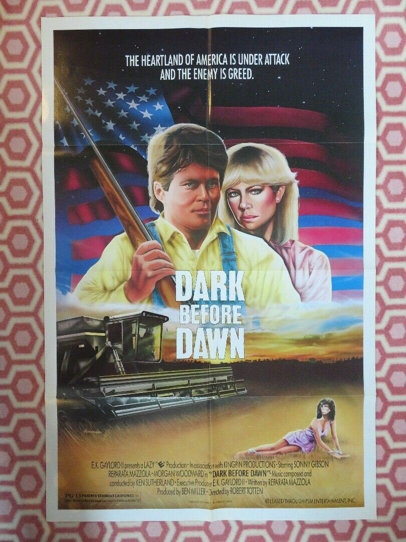 DARK BEFORE DAWN US ONE SHEET POSTER 1988 FARMING ROBERT TOTTEN RARE Movie posters