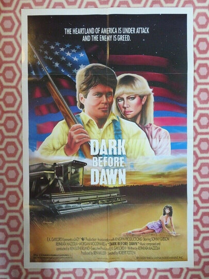 DARK BEFORE DAWN US ONE SHEET POSTER 1988 FARMING ROBERT TOTTEN RARE Movie posters