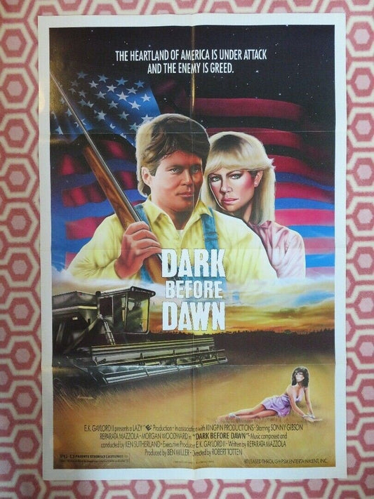 DARK BEFORE DAWN US ONE SHEET POSTER 1988 FARMING ROBERT TOTTEN RARE Movie posters
