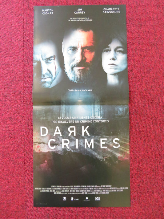 DARK CRIMES ITALIAN LOCANDINA POSTER MARTON CSOKAS JIM CARREY 2016 Rendezvous Cinema Movie posters