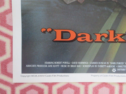DARK FORCES / Harlequin FOLDED US ONE SHEET POSTER R POWELL D HEMMINGS 1984 Movie posters