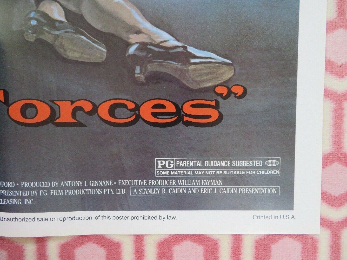 DARK FORCES / Harlequin FOLDED US ONE SHEET POSTER R POWELL D HEMMINGS 1984 Movie posters