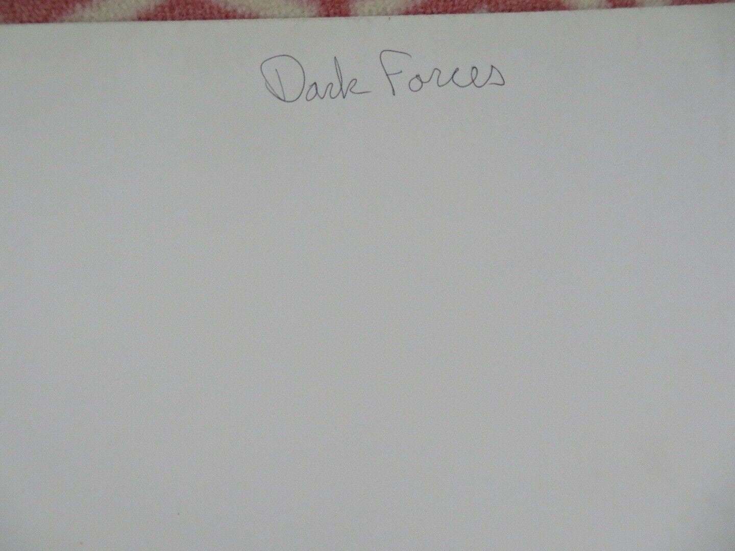 DARK FORCES / Harlequin FOLDED US ONE SHEET POSTER R POWELL D HEMMINGS 1984 Movie posters