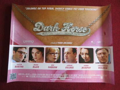 DARK HORSE UK QUAD (30"x 40") ROLLED POSTER SELMA BLAIR MIA FARROW 2011 Rendezvous Cinema Movie posters