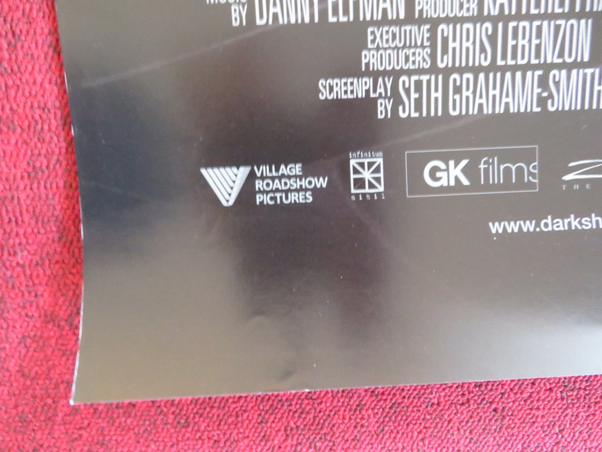 DARK SHADOWS US ONE SHEET ROLLED POSTER JOHNNY DEPP MICHELLE PFEIFFER 2012 Rendezvous Cinema Movie posters