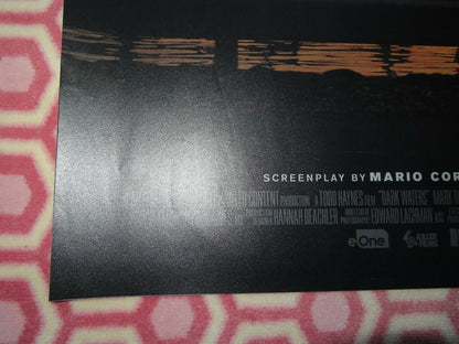 DARK WATERS QUAD (30"x 40") ROLLED POSTER MARK RUFFALO ANNE HATHAWAY TIM ROBINS Movie posters