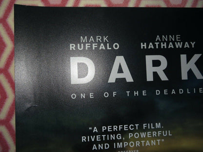 DARK WATERS QUAD (30"x 40") ROLLED POSTER MARK RUFFALO ANNE HATHAWAY TIM ROBINS Movie posters