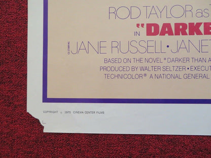 DARKER THAN AMBER FOLDED US ONE SHEET POSTER ROD TAYLOR THEODORE BIKEL 1970 Movie posters