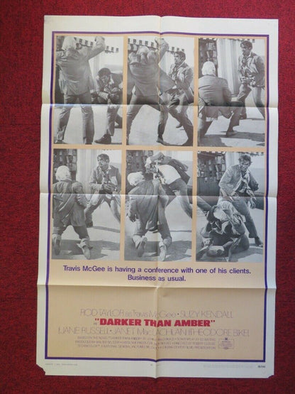 DARKER THAN AMBER FOLDED US ONE SHEET POSTER ROD TAYLOR THEODORE BIKEL 1970 Movie posters