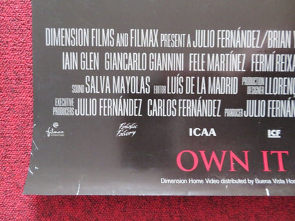 DARKNESS DVD US ONE SHEET ROLLED POSTER ANNA PAQUIN LENA OLIN 2002 Movie posters