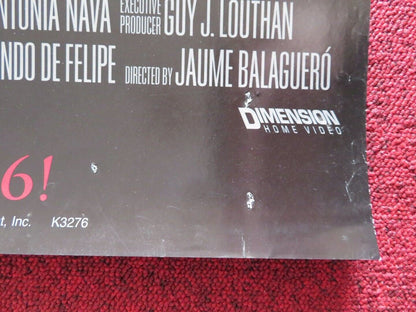 DARKNESS DVD US ONE SHEET ROLLED POSTER ANNA PAQUIN LENA OLIN 2002 Movie posters