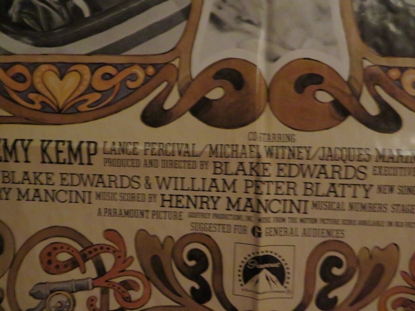 DARLING LILI FOLDED US ONE SHEET POSTER BLAKE EDWARDS JEREMY KEMP 1970 Movie posters