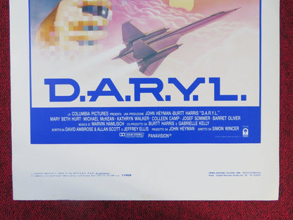 D.A.R.Y.L. ITALIAN LOCANDINA POSTER BARRET OLIVER MART BETH HURT 1985 Rendezvous Cinema Movie posters
