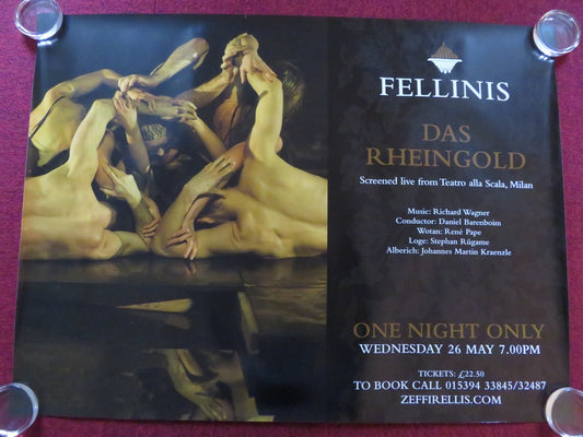 DAS RHEINGOLD SCREENED LIVE FROM MILAN 2010 UK QUAD (30"x 40") ROLLED POSTER Rendezvous Cinema Movie posters