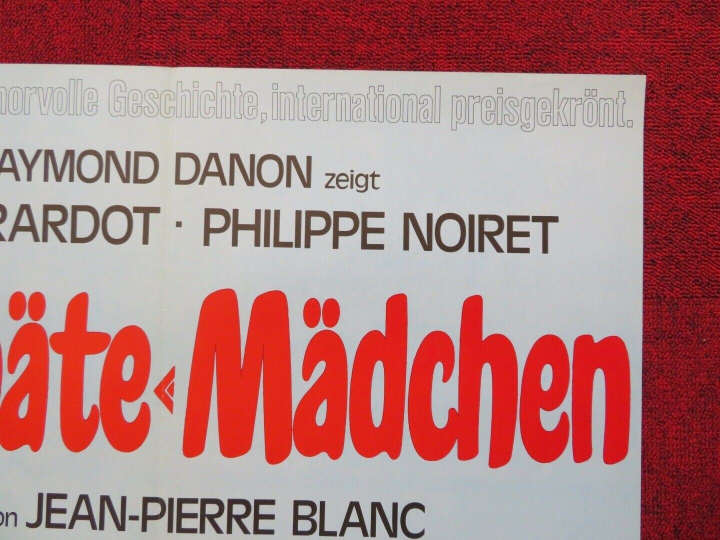 DAS SPATE MADCHEN / The Old Maid GERMAN A1 ROLLED POSTER ANNIE GIRARDOT 1972 Movie posters